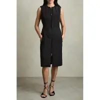 Reiss Quilted Sleeveless Dress Black Taglia: 6 | Abiti Midi Outlet | Donna | Nero