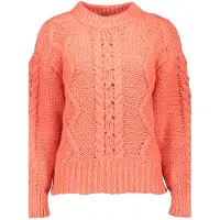 Geisha Pullover Chunky Cable Knit Coral Taglia: XXL | Maglioni a maglia Outlet | Donna | Arancia