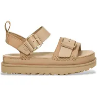 Ugg per donna. 1167392 Sandali Goldenstar Villa in pelle senape (36), Basso, Fibbia, Casual