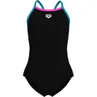 Arena Girl's Swimsuit Light Drop Solid Costume intero Bambini (140, blu)