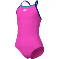 Arena Girl's Swimsuit Light Drop Solid Costume intero Bambini (164, fuchsia)