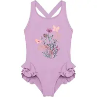 Color Kids Kid's Swimsuit with Application Costume intero Bambini (80, lilla)