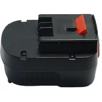 T6 Power Batteria per Black and Decker HPD12K-2, Ni-MH, 12 V, 2000 mAh (24 Wh), nero