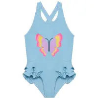 Color Kids Kid's Swimsuit with Application Costume intero Bambini (152, blu)
