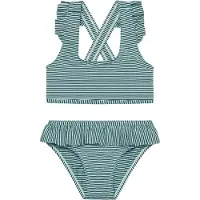 Color Kids Kid's Bikini with Skirt Bikini Bambini (104, turchese)