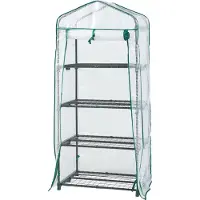 En.casa Serra 'Chaam' con 4 ripiani 158x69x49cm Bianco