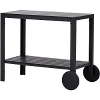 Ebuy24 Carrello Laust Sevier, nero e nero.