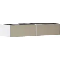 Hansgrohe Xevolos E meuble sous lavabo, 2 tiroirs, 1 découpe à gauche, 1370x550x275mm, pour console avec vasque à poser, 54319390, 54319390