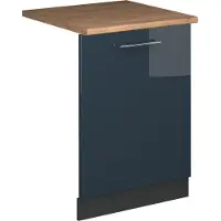 Vicco Pannello frontale della lavastoviglie Fame-Line Blu scuro lucido 60 cm , PL Rovere, Model 54814