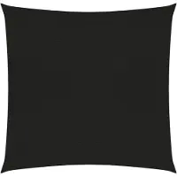 The Living Store Tenda da sole 160 g/m² Nero 2x2 m HDPE