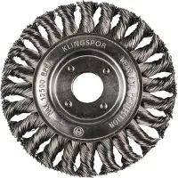 Klingspor K.Spazzola per ruote 125 mm m14 br600z filo ritorto