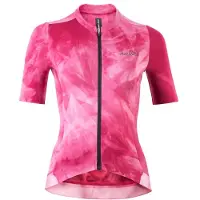 Nalini Singh Women's Tie Dye Jersey Maglietta da ciclismo Donna (XL, fuchsia)
