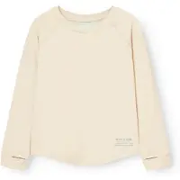 Mini A Ture Kid's Matcarab L/S T-Shirt Maglia funzionale Bambini (140 - 10 Years, bianco/beige)