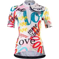 Nalini Singh Women's Graffiti Jersey Maglietta da ciclismo Donna (XS, variopinto)