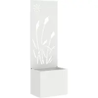 Syfax Schermo per privacy in giardino Traforo Bianco 50 x 32 x 150 cm
