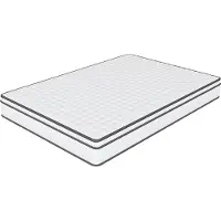 UnboxG Materasso a molle insacchettate 140x190x25cm - Materasso ortopedico comfort a 7 zone con molle indipendenti, bianco con bordo grigio, traspirante e resistente