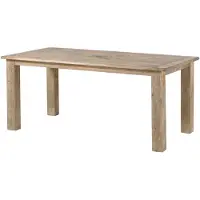 MASSIVMOEBEL24.DE MASSIVMOEBEL24 | Esstisch Mango 200x100x76 beige lackiert RAILWAY