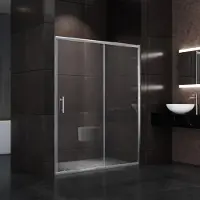 Sonni porta scorrevole 150x185cm doccia schermo doccia in vetro trasparente
