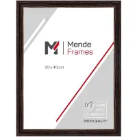 MendeFrames Telaio in legno H025, nero, 42x59,4 cm, con vetro antiriflesso