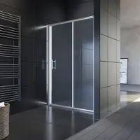 Sonni doccia porta scorrevole in vetro trasparente 140x185cm schermo doccia