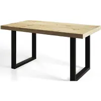 Alpi Möbel Tavolo da Pranzo industriale, 120-220x80x77 cm, Artisano
