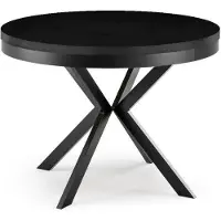 FURNLUX Tavolo da pranzo Edder Black 120cm / Colore principale: Nero / Dimensioni: 120 x 76 x 196 cm