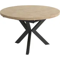 FURNLUX Tavolo da pranzo Agnes Beige 100cm / Colore principale: Beige / Dimensioni: 100 x 76 x 138 cm