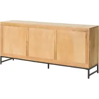 MASSIVMOEBEL24.DE MASSIVMOEBEL24 | Credenza in legno di acacia 180x40x80 laccato naturale MARRAKESCH #116