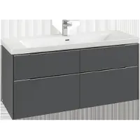 Villeroy & Boch Subway 3.0 armoire sous lavabo, 4 tiroirs, lavabo au centre, 1272x576x478mm, C60200AA, C60200AA