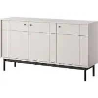 3Xeliving Comodino: Cachemire/Nero, 53,5 x 39 x 83,5 cm
