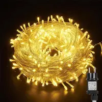 ROSNEK 100m 800 LED Fairy Lights 8 modalità di luce impermeabile Fairy Lights Indoor Garden Party Natale Halloween Wedding Decorazione, bianco caldo