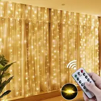 Rosikey 3x2M 200LEDs LED luci fiabesche bianco caldo con 8 modalità e timer festa interna giardino finestra parete decorazione natalizia luci tenda PVC