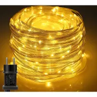 ROSNEK 30M 300 LED Fairy Lights 8 modalità di luce impermeabile Indoor Party Garden Fairy Lights Luci di Natale, bianco caldo