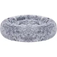 In And OutdoorMatch letto per cani Jane - letto per gatti - superficie in morbido velluto PV - 70 cm - grigio
