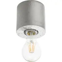 Sollux Lampada da soffitto SALGADO in cemento 1xE27 15W calcestruzzo 10x10x10cm