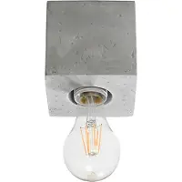 Sollux Lampada da soffitto ARIZ in cemento 1xE27 15W calcestruzzo 10x10x10cm
