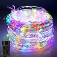 ROSNEK 100M 800 LED Fairy Lights 8 modalità di luce impermeabile Indoor Party Garden Fairy Lights luci di Natale, colorato