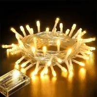 Rosikey 1M 10 LED luci fata batteria azionato batteria bianco caldo interno Natale luci fata luci di Natale camera da letto festa decorazione di nozze