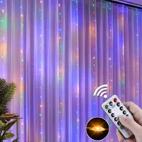 Rosikey 3x2M 200LEDs LED fata luci tenda colorata con 8 modalità e timer festa interna giardino finestra parete decorazione di Natale luci tenda in PVC