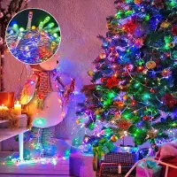 Lapamax Luci LED da fata 50M 400 LED per interni, luci colorate per albero di Natale 8 modalità, decorazione natalizia per l'albero di Natale, giardino della festa