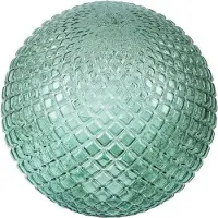 Light11 HOME Paralume Cannes green globe 18 cm - elegante paralume in vetro per un'illuminazione di stile degli interni
