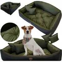 EDANTI Cuccia per cani Sofa impermeabile 100x75 cm Shell Materassino Cuscini Divano Verde