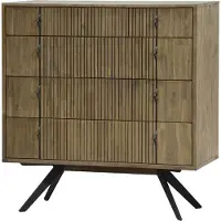 FURNLUX Cassettiera Massa Brown And Black 100cm / Colore principale: Brown / Dimensioni: 100 x 104 x 45 cm