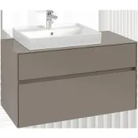 Villeroy & Boch Collaro Meuble sous-lavabo, suspendu, 2 tiroirs, lavabo à gauche, 1000x548x500mm, C01700AH, C01700AH
