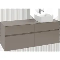 Villeroy & Boch Collaro Meuble sous-lavabo, 4 tiroirs, lavabo à droite, 1400x548x500mm, C04700AB, C04700AB