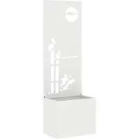 Syfax Schermo per privacy in giardino Traforo Bianco 50 x 32 x 150 cm