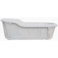 Casa Padrino Vasca da bagno barocca bianca 180 cm - Vasca da bagno autoportante in marmo - Accessori per il bagno - Nobile & Magnifico