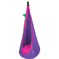 LA SIESTA Joki Lilly – Amaca per bambini in Cotonelogico, completa di sistema di fissaggio (color lilla/rosa marmorizzato) (JCD70-77)