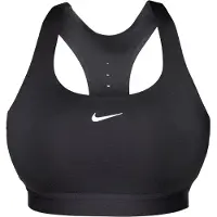 Nike Running - Reggiseno sportivo leggero e traspirante - W Swift Bra Black Reflective Silver per Donne in Pelle - Taglia XS - Nero