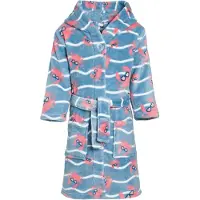 Playshoes Accappatoio 'Krebs' blu / salmone / bianco